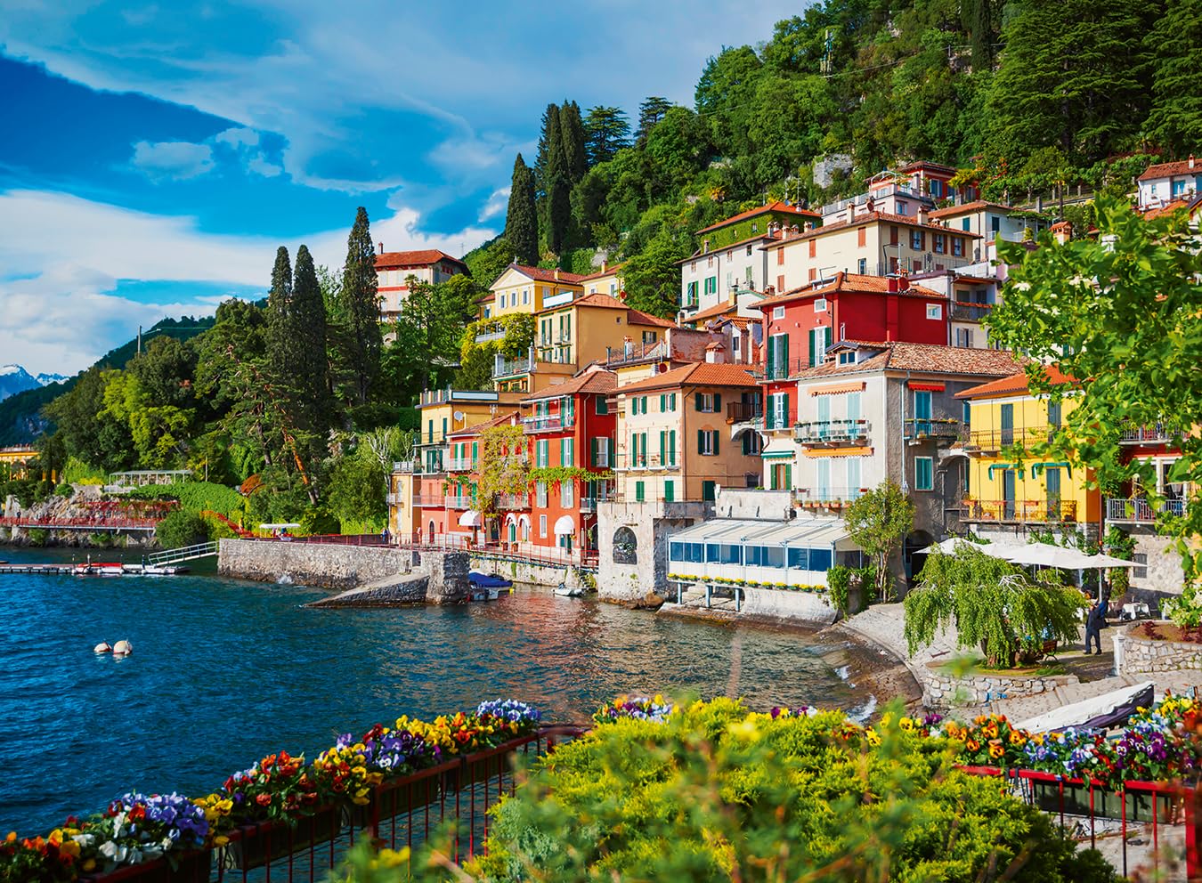 Ravensburger Lake Como Italy 500 Piece Jigsaw Puzzle for Adults and Kids Age 10 Years Up