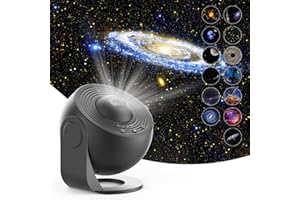 Star Projector,Rusoso Galaxy Projector,Popular Science Projector lamp 4K HD 12PCS Film Discs Nebula Ceiling Starry Skylight Light,for Kids Adults Ceiling Bedroom Living Room,Party