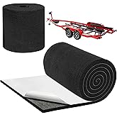 LUCKIPLUS Boat Trailer Bunk Carpet with Adhesive, 9mm Thicken Marine Carpet Heavy Duty Trailers Bunk Padding for Boats Outdoo