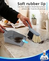 MR.SIGA Dustpan and Brush Set Pack of 2 Blue Grey view 4
