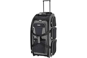 Travelers Club Xpedition 30 Inch Multi-Pocket Upright Rolling Duffel Bag