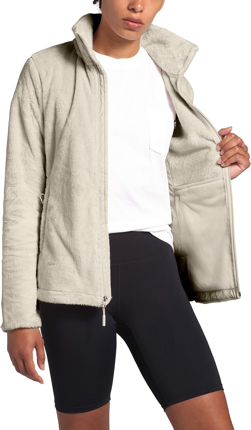 The North Face Women’s Osito Hybrid Full Zip Fleece Jacket: Clothing