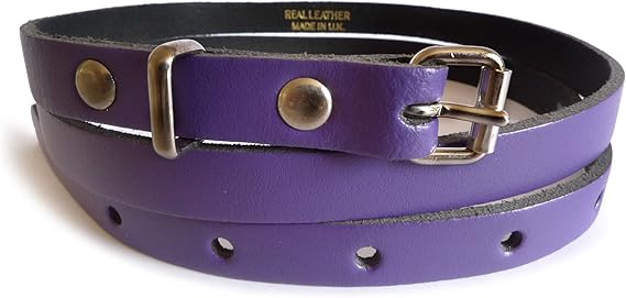 purple designer belt