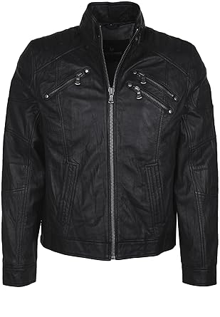 bruno banani Herren Lederjacke Joker