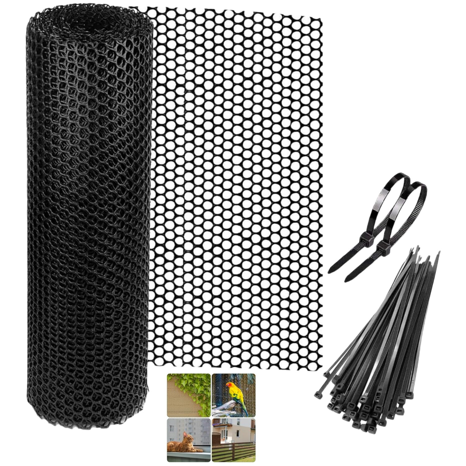 ABS Plastic Chicken Wire Fence Mesh, 40cmx 300cm Poultry Fencing, Hexagonal Fencing Wire for Gardening, Construction Barrier Netting, Chicken Frame Crafts, Floral Netting