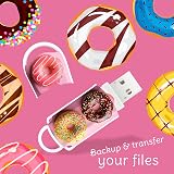 Integral 128GB USB 3.2 Funky Doughnut Design Memory Stick Pen Drive view 5
