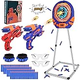 Shooting Target for Nerf w/Toy Guns and Foam Darts, Upgrade Digital Shooting Game with Touch Screen Practice Target, Electronic Scoring Targets for Nerf Gun for Kids Aged 5 -13 Boys, Girls