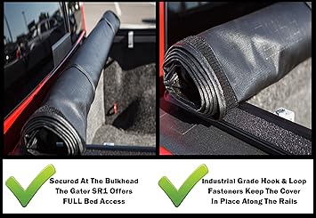 Amazon Com Gator Sr1 Premium Roll Up Tonneau Truck Bed Cover 2009 2018 Dodge Ram 6 4 Ft Bed W O Rambox Automotive