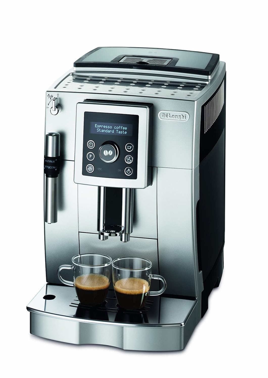 DeLonghi ECAM 23.420 SB - Cafetera compacta superautomática, plateada