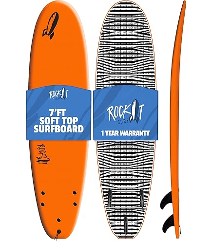 Amazon.com : Rock-It DA Wizard Performance Soft Top Surfboard, 4