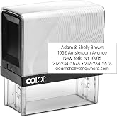 COLOP Large Size Self Inking Custom Text Stamp - Choose from Many Fonts &amp; 15 Ink Colors
