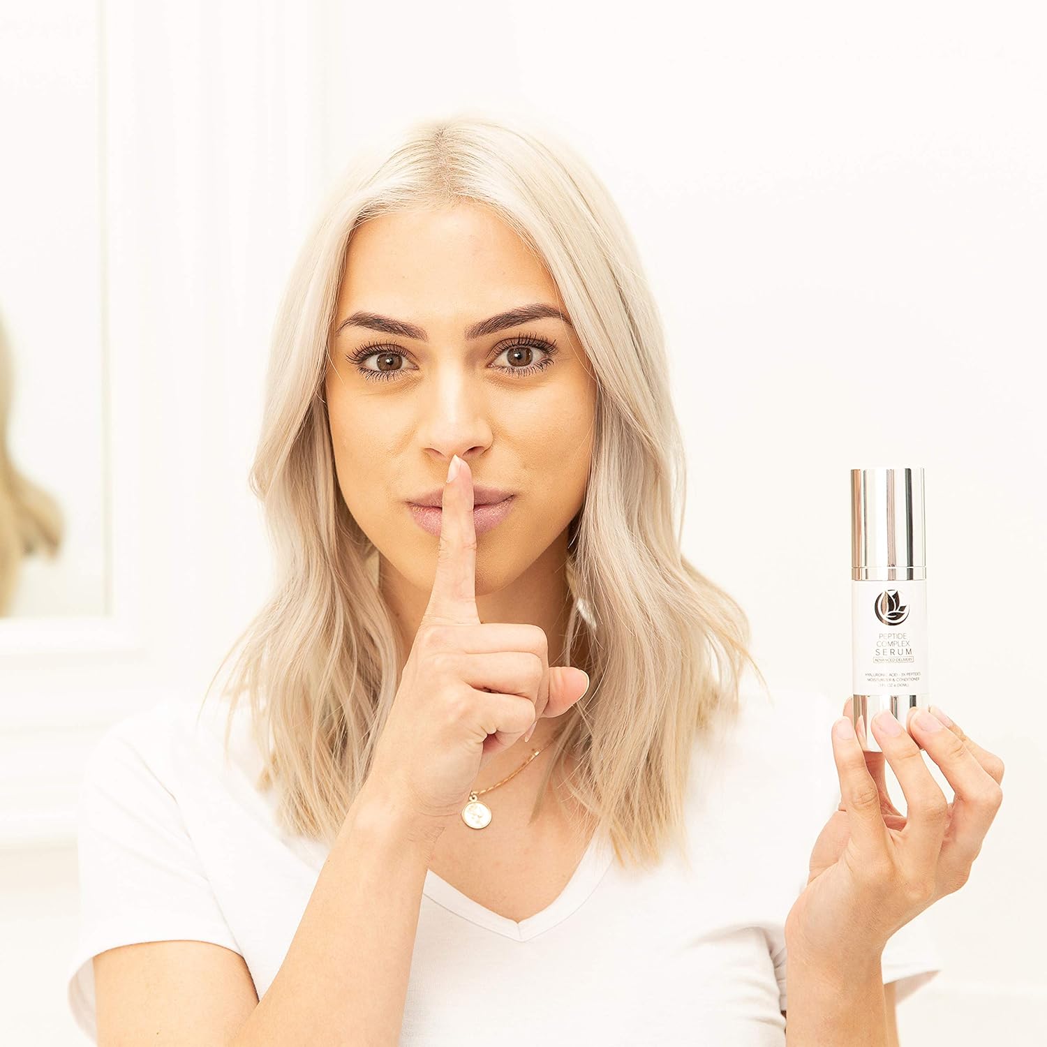 Microderm GLO Advanced Skincare Bundle Includes Diamond Microdermabrasion System, 10mm Filters 100 pack, Peptide Complex Serum, Sonic Facial Cleansing Brush. Perfect Anti Aging Treatment Kit (Silver): Beauty