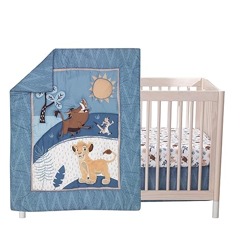 blue lion king crib bedding