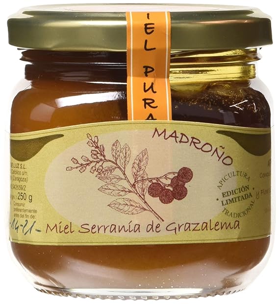 Jalea de Luz Miel Cruda Pura de Madroño - 250 gr.: Amazon.es ...