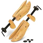 Plixio Shoe Stretcher Women and Men's Shoe Widener - Wooden Expander for Wide Feet, Bunions or Calluses (2 Pack)