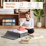 Lifewit 40L Under Bed Storage Bags 3 Pack with Front Window Gray view 4