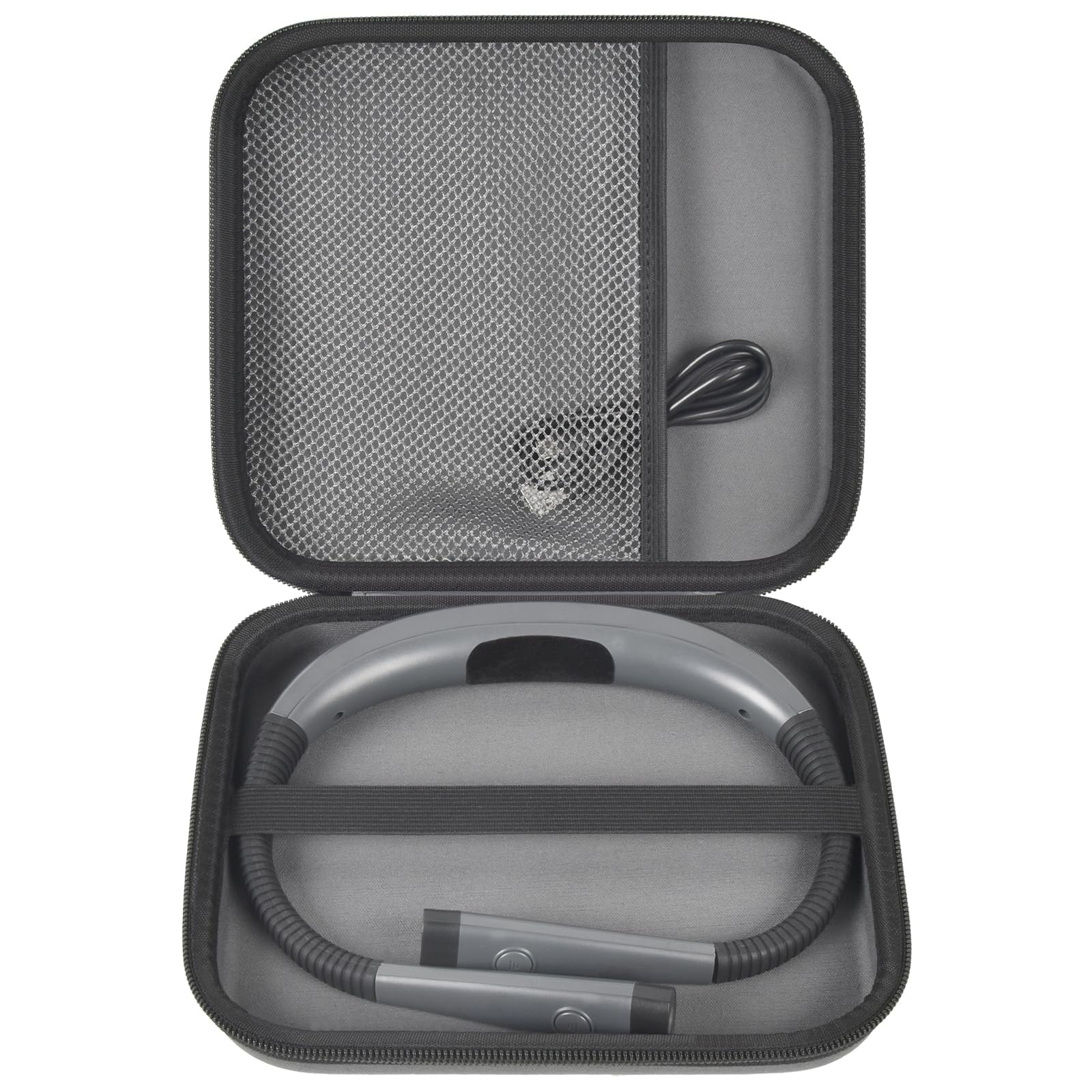 GWCASE Case Compatible with Glocusent/for Vekkia/for LITOM/for LEDGLE/for TAKKUI/for TSINGREE LED Neck Reading Light Book Light for Reading. Storage Carrying Holder for USB Cable (Box Only) - Grey