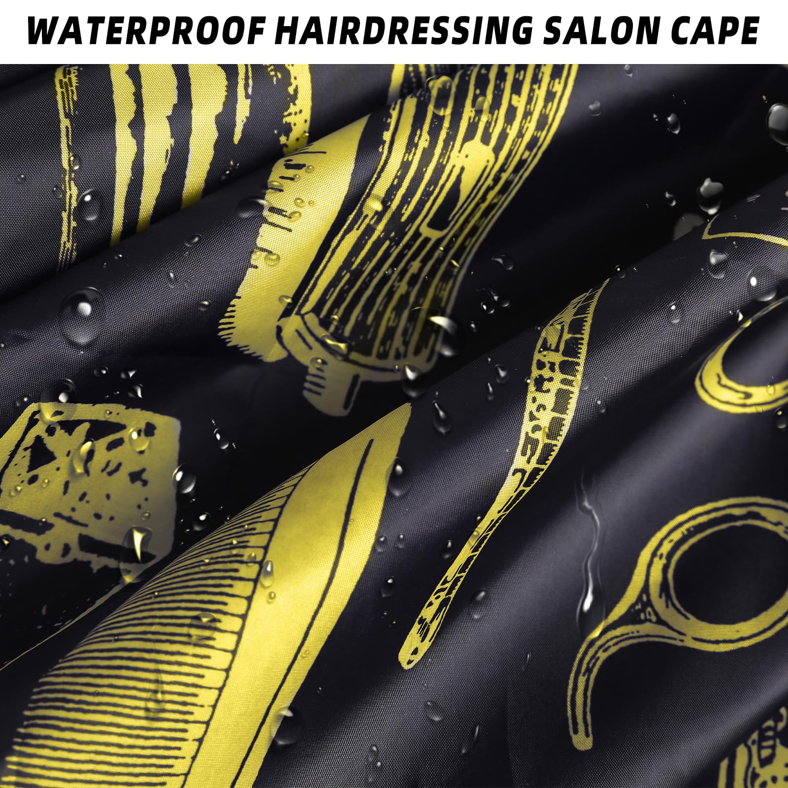 Waterproof Hair Cutting Cape Barber Cape for Men Cape for Hair Cutting with Adjustable Neck Size Neck Strips Neck Duster Set Hair Styling Cape Salon Cape with 100 Count Neck Strip Barber Supplies