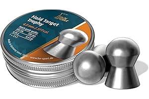 H&N Field Target Trophy Airgun Pellets 0.177 Cal, 8.64 Grains, Domed, 500 Count (PY-P-33)