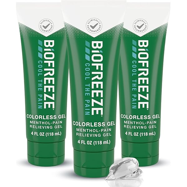 Amazon.com: Biofreeze 止痛凝膠,4 盎司(約113.4 毫升)管(包裝