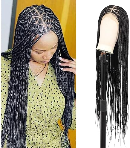 TRESSE BK×GLD Amazon.com : Motown Tress Braided HD Lace Front Wig Glueless Whole