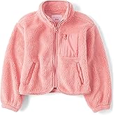 The Children's Place girls Long Sleeve Sherpa Fleece Full Zip Jacket