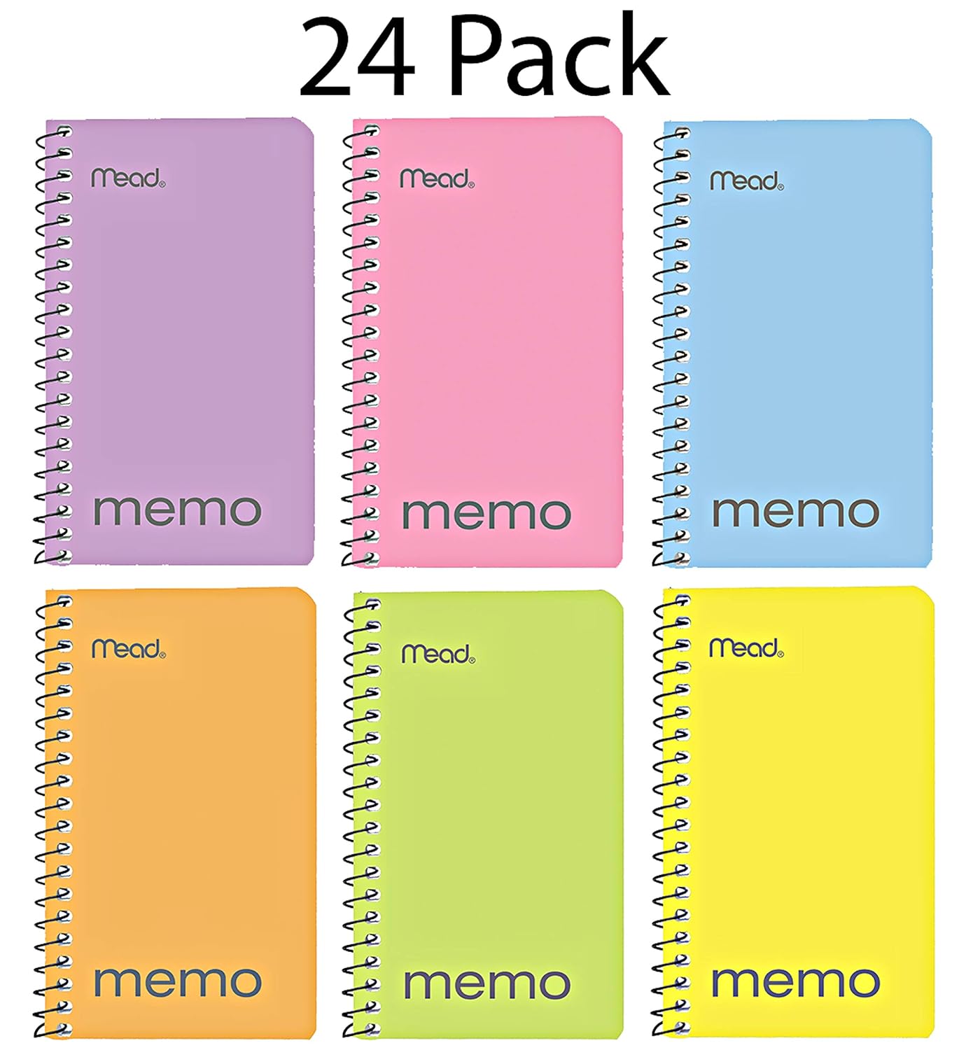  Mead Small Notebook, 72 Pack of pocket notebook 3x5' College Ruled