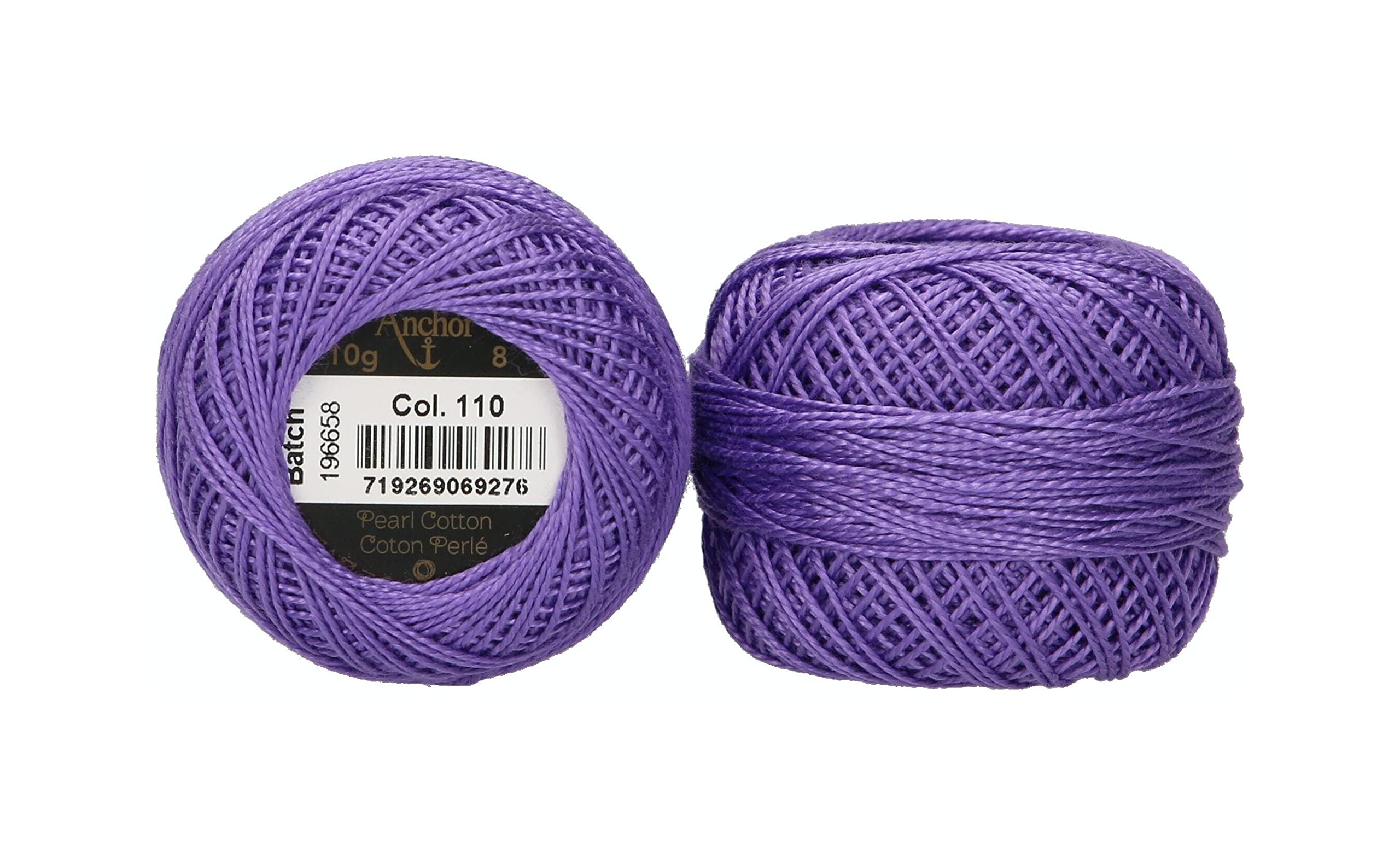 Anchor Pearl Yarn, Thickness: 8, Packaging: 10G, Running Length: 82M veilchen Embroidery Threads — image 1