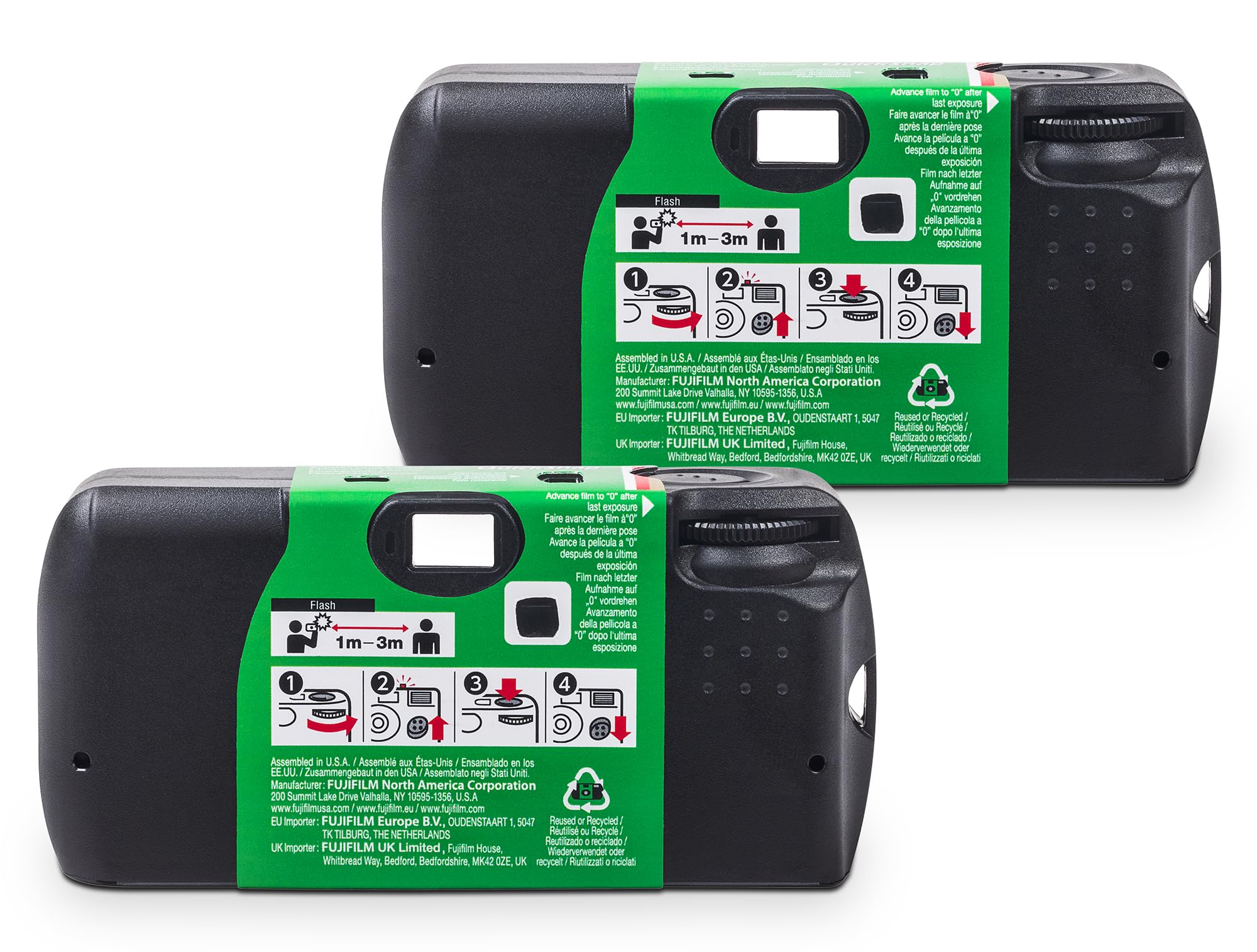 Fujifilm QuickSnap Flash 400 One-Time-Use Camera - 2 Pack