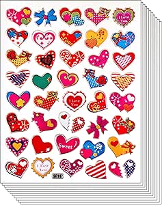 amazoncom jazzstick 400 scrapbook valentine heart decal stickers