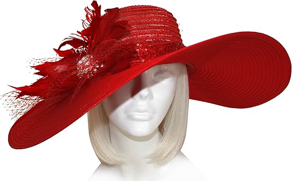 red ascot hat