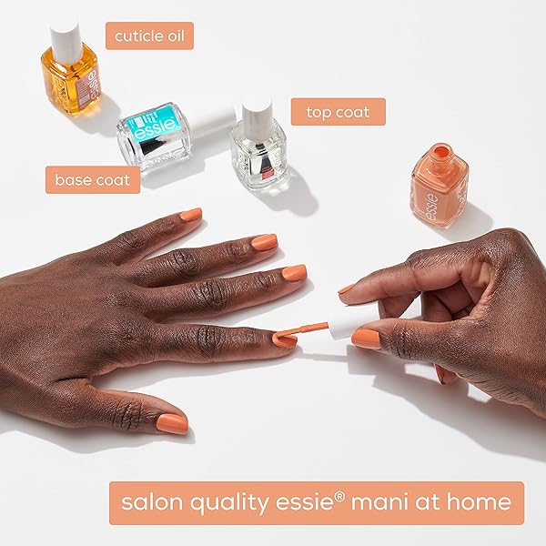 ESSIE SALON-QUALITY NAIL POLISH, 8-FREE VEGAN, OCEAN BLUE, PRET-A-SURFER, 0.46 FL OZ