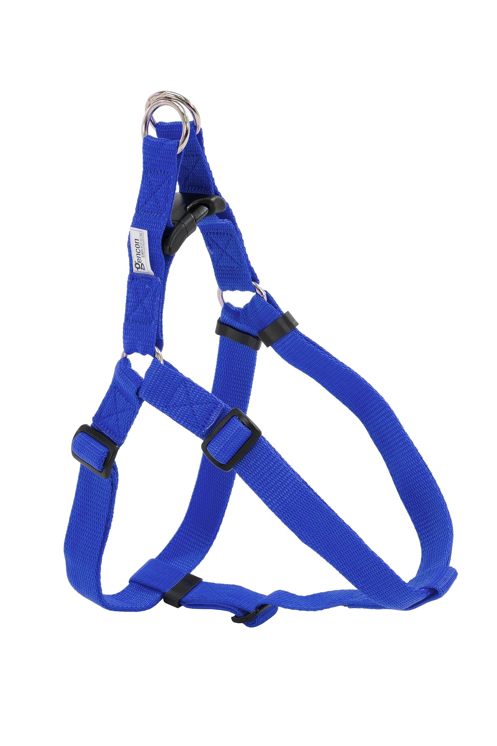 Gencon - Walk-Through Extra Large Dog Harness - Soft, Gentle & Secure - Adjustable Fit, Single Lead Attachment Practical Dog Training & Behaviour Aid - UK Made - Blue