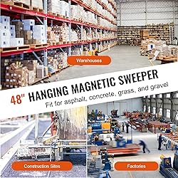 Mophorn Hanging Magnetic Magnet Sweeper 48 inch