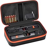 Wireless Microphone Case Compatible with JBL Wireless Two Microphone System, Handheld Dual Mic Travel Bag for Singing or Kara