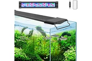 Lominie 20W Aquarium Lights,17-25in Fish Tank LED Light Bar,Full Spectrum Aquarium Plant Light with Timer for Refugium Algae Fish Tank, IP67 Waterproof (Freshwater/17-25IN)