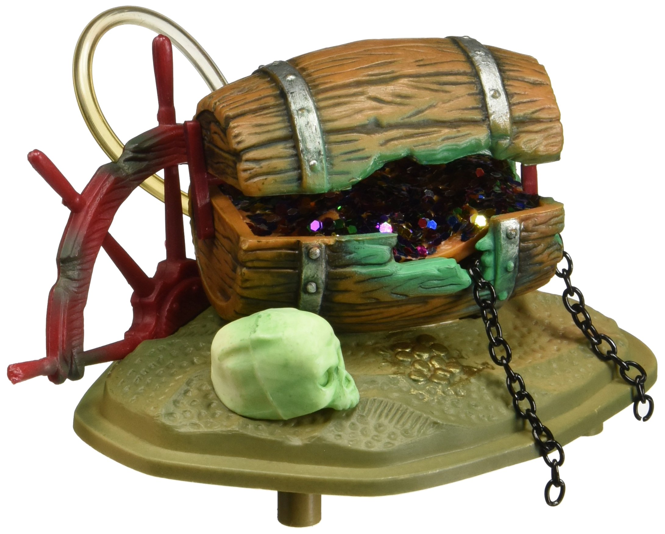 Photo 1 of Penn-Plax Aerating Action Ornament, Barrel of Jewels - Opens and Closes - Small