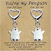 Nuyviare You Are My Penguin Gift for Wife, Couple Penguin Keychain for Valentines Day, Wedding Gifts for Women Couples