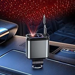 Starlight Retractable Car Charger with Retractable