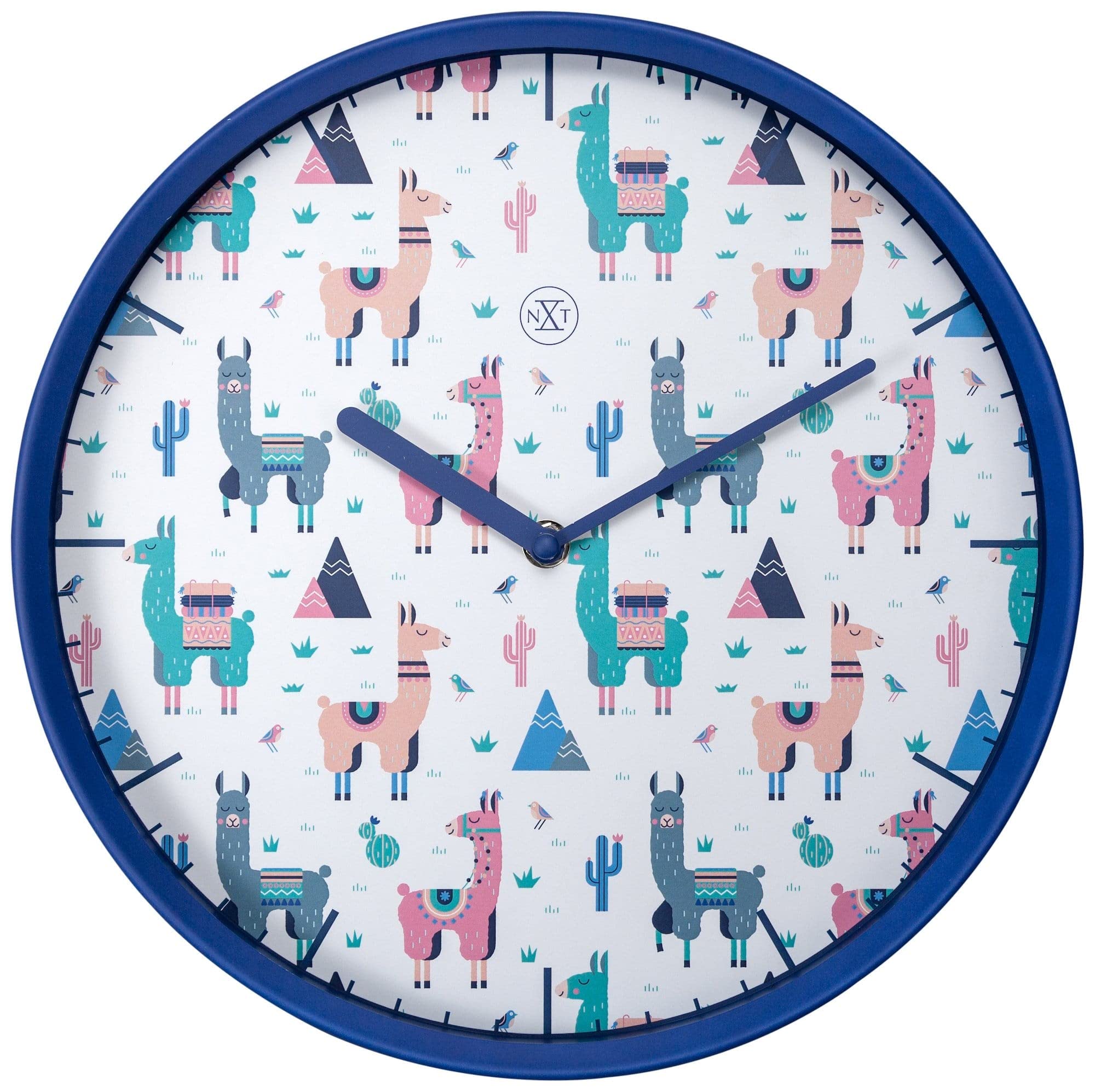 NexTime nXt- Wall clock - Ø 30 cm - Plastic - White - 'Alpaca'
