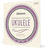 D'Addario Ukulele Strings Fluorocarbon Soprano/Concert EJ99SC, 4-String Set | D'Addario ukulele strings deliver warm tone, excellent intonation, tuning stability and long-lasting performance.