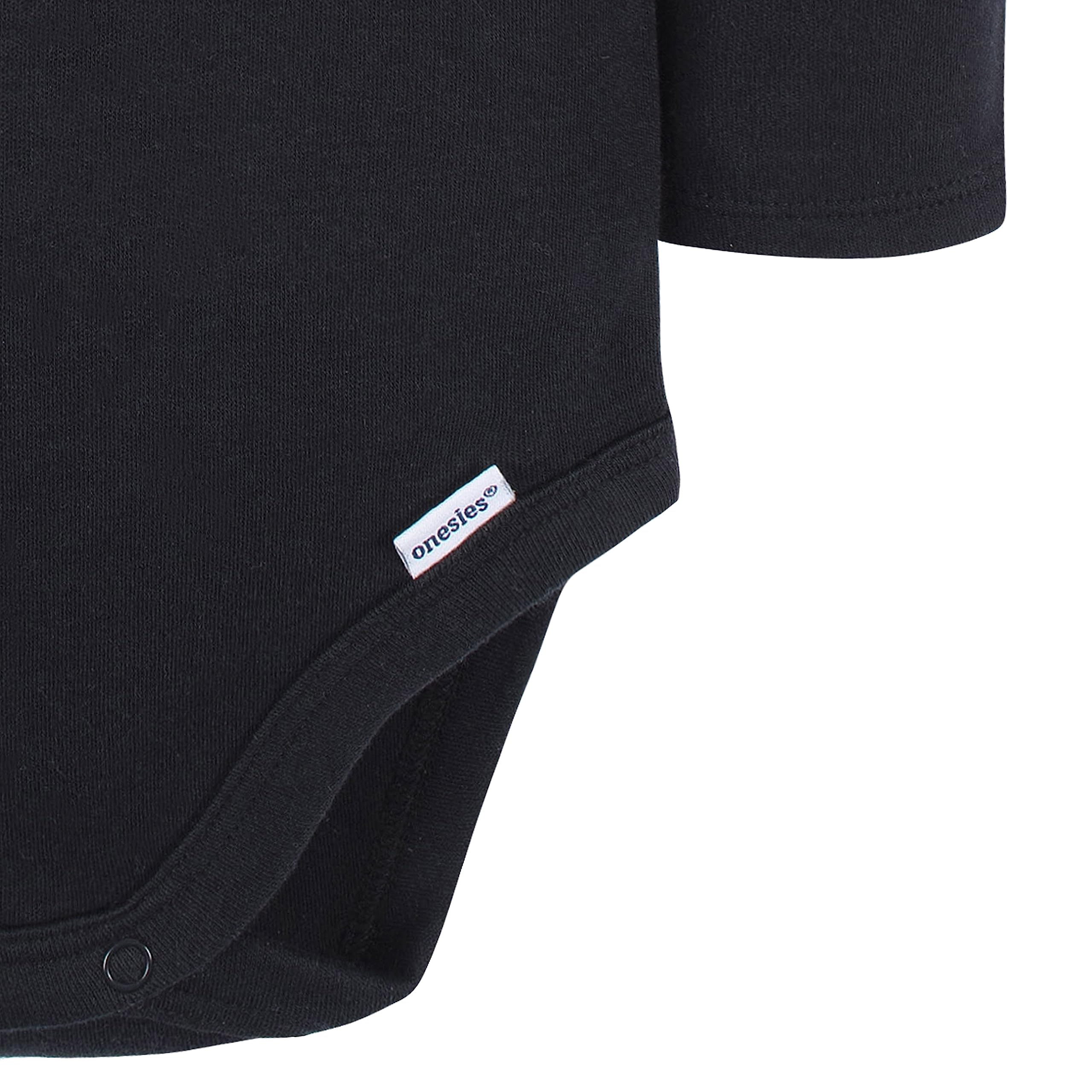 Gerber Unisex Baby Long Sleeve Solid Onesies Multi-pack Interlock 180 Gsm