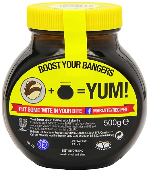 MARMITE YEAST EXTRACT 500G (PACK OF 1)