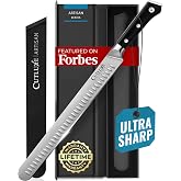 Cutluxe Brisket Knife, 12" Carving &amp; Slicing Knife for Meat &amp; BBQ | Razor Sharp German Steel, Full Tang Ergonomic Handle, Sheath Included &ndash; Grilling Gift for Men