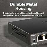 D-Link DGS-1016S 16-Port Gigabit Unmanaged Switch Fanless Black view 6