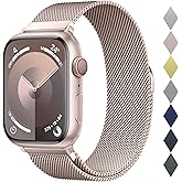 Original Stainless Steel Milanese Loop Compatible with Apple Watch Band 38mm 40mm 41mm 42mm 44mm 45mm 46mm 49mm, Magnetic Clasp Band for iWatch Series 11 10 9 8 7 6 5 4, SE 3 2 1 Ultra3 2, Women & Men