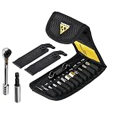 Topeak Ratchet Rocket Lite DX Bike Repair and Maintenance Tool, 16 Functions, Includes Nylon Bag, Black