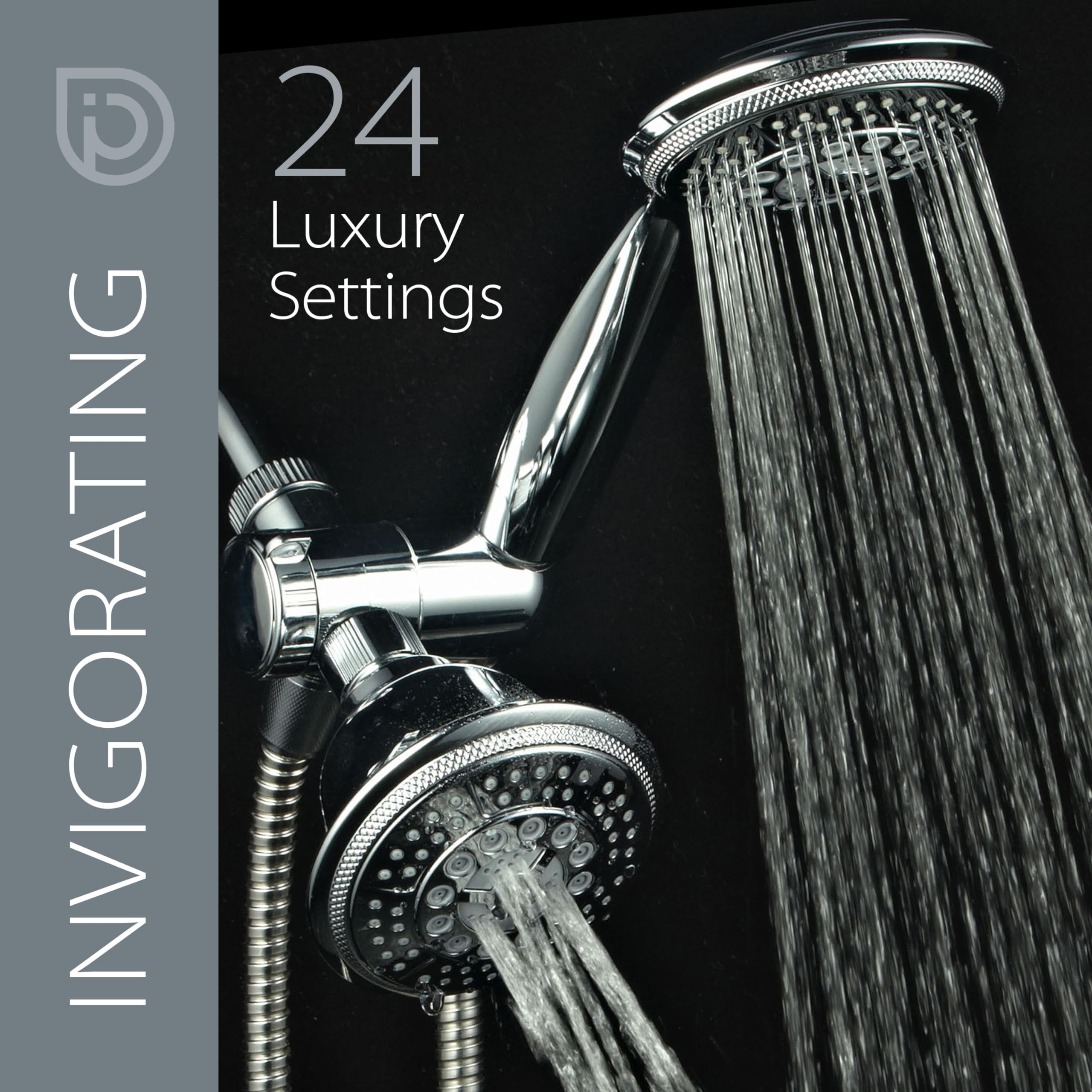 Hydroluxe 1433 Handheld Showerhead & Rain Shower Combo. High Pressure