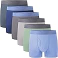 BAMBOO COOL Boys' Boxer Briefs 6-18Y Underwear Moisture-Wicking Lightweight and Ultra Soft 6-Pack