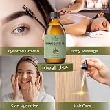 Essican Purelife Castor Oil Organic Hexane Free Cold Pressed 250ml Glass Bottle view 6